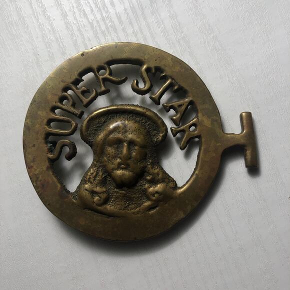 Vintage 70s Jesus Christ Superstar Artisan Belt Buckle Broadway Musical Opera main image 6